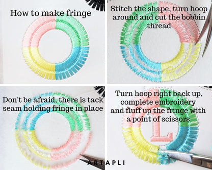 Boho Fringed Keychain with Monogram