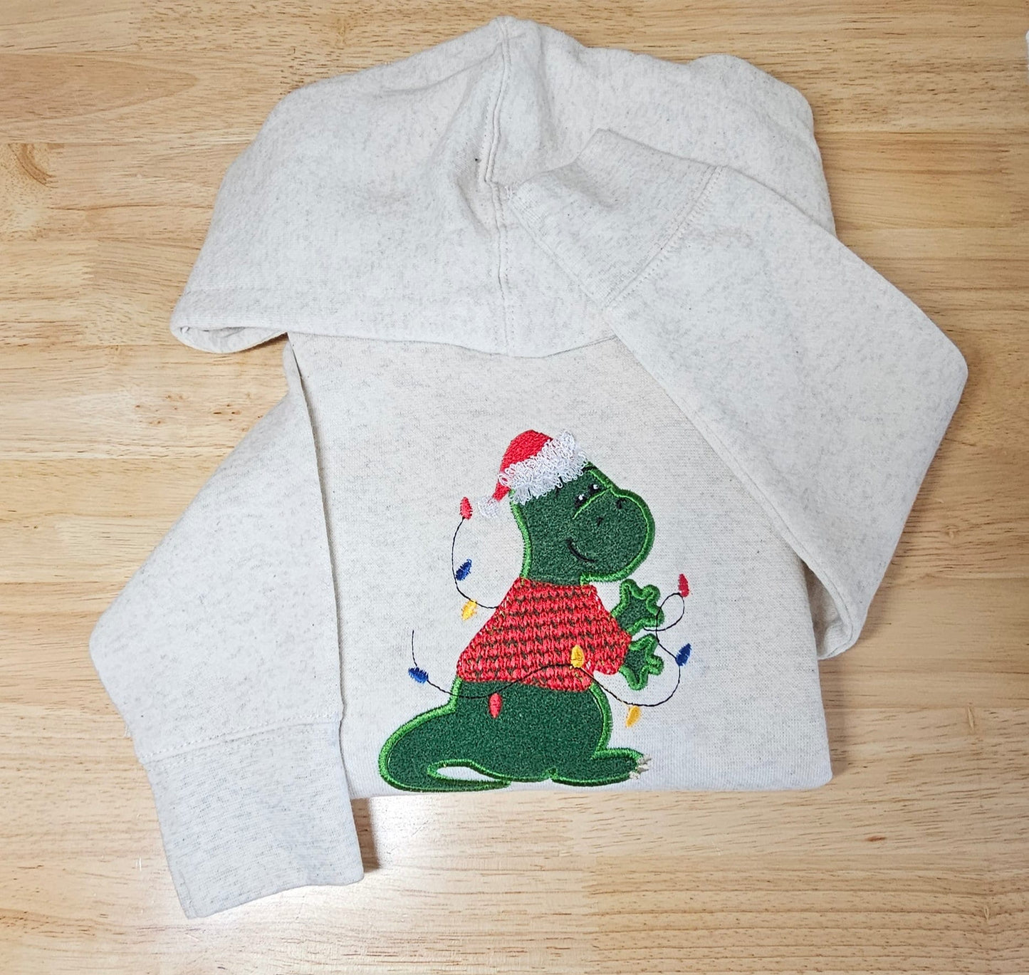 Little Christmas Dinosaur Applique