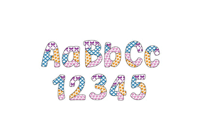 Patchwork Patterned Summer Font