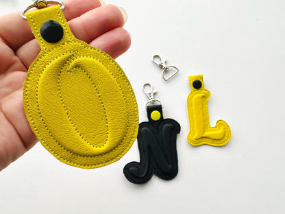 Puffy Puff Foam Monogram Keychain