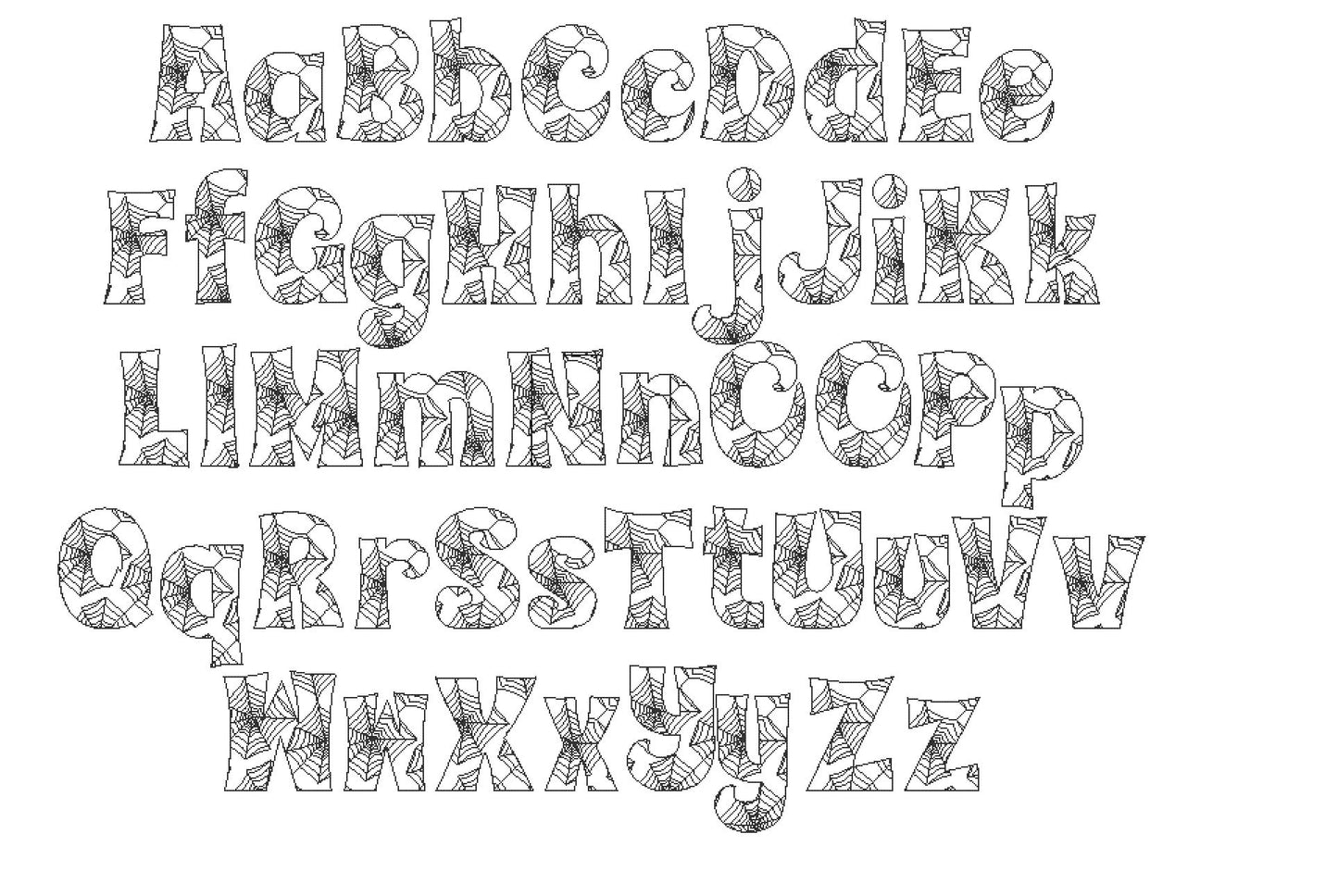 Boo Halloween Spiderweb Font