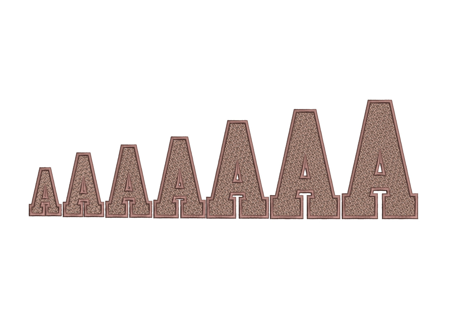 Faux Chenille Sport Block Font
