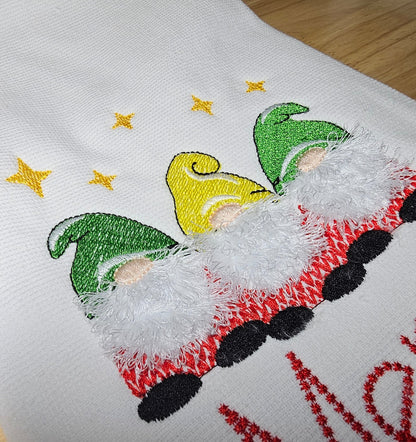 Fringed Christmas Gnome Trio