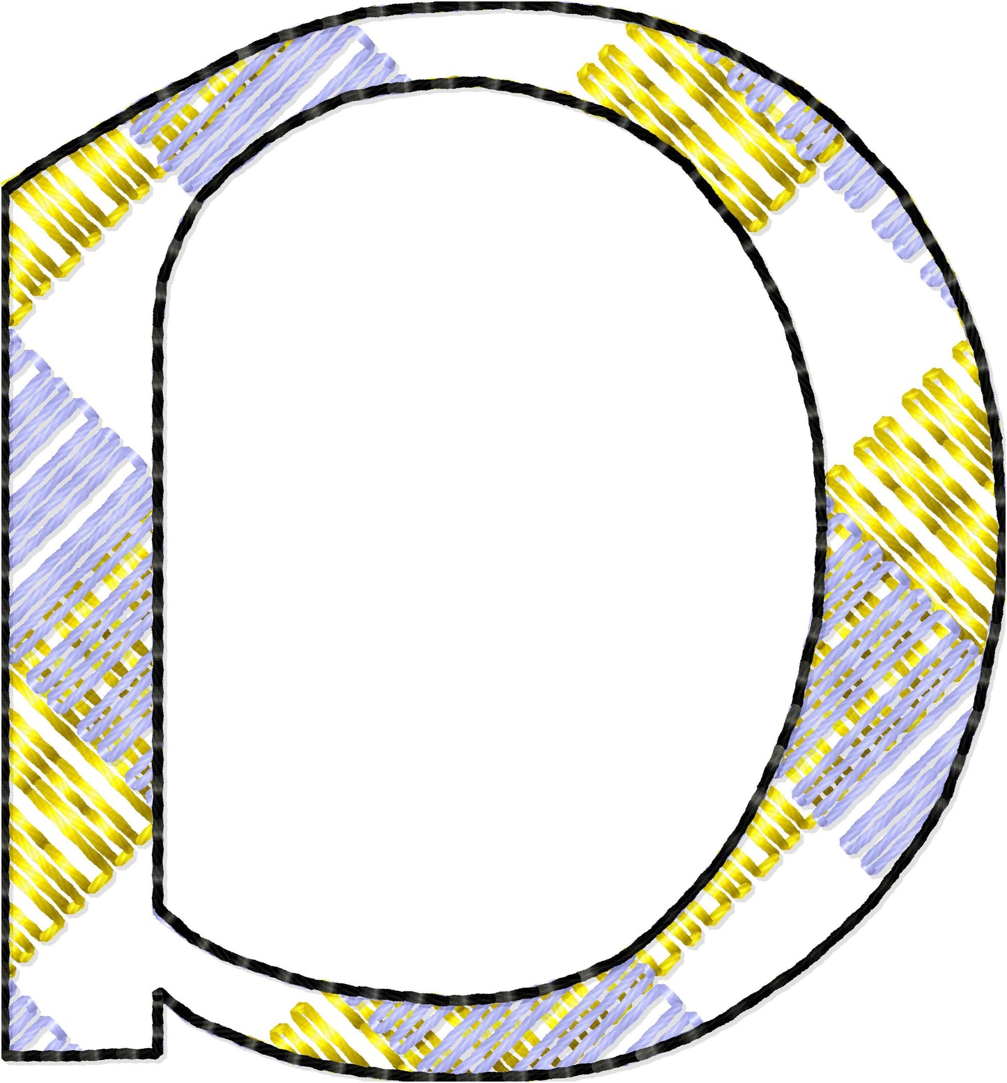 Buffalo Gingham Plaid Patterned Font Lakeside