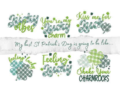 Shamrock Clover Set of 6