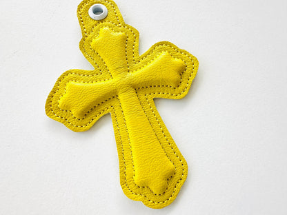 Special Puff Cross eyelet and key fob snap tab 3D Puffy Foam machine