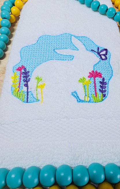 Embossed Towel Easter Bunny