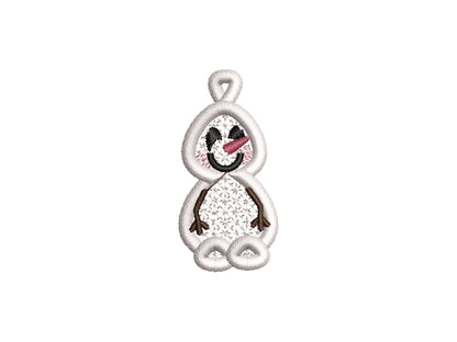 Little Snowman Charm Christmas Ornament