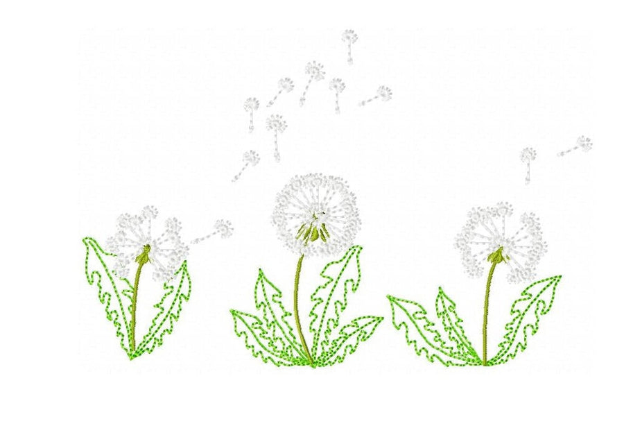Mini Dandelion Flower Set of 3
