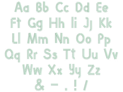 Cute Fringed Font Emilia