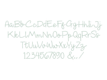 Quick Light Stitch Love Chain Font