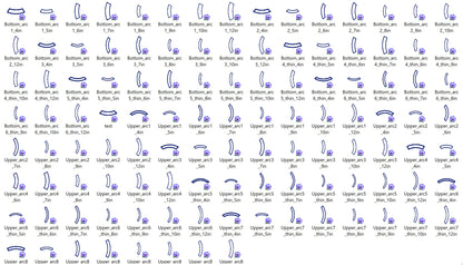 Arc Shape for Rocker and Mini Font