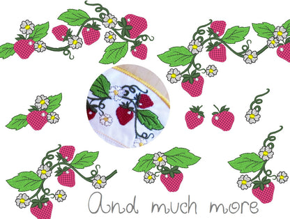 Strawberry sweets machine embroidery designs, Big set of various, may