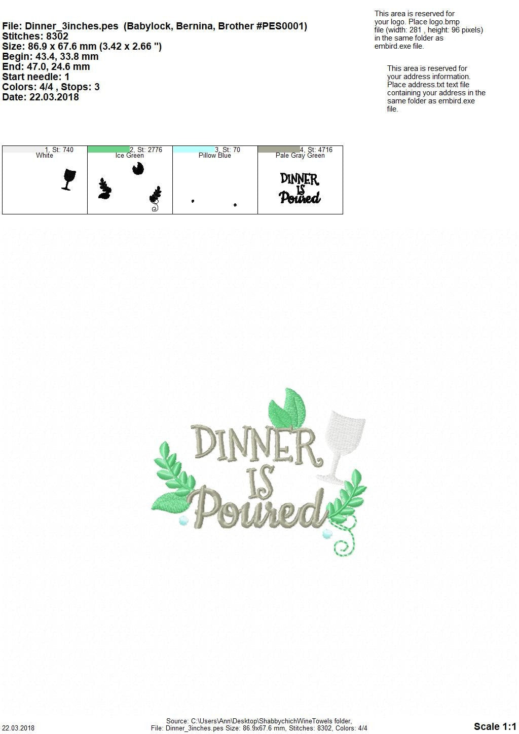 Shabby Chic Floral Organic Kitchen Set