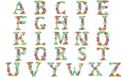 Liberty Garden Floral Font