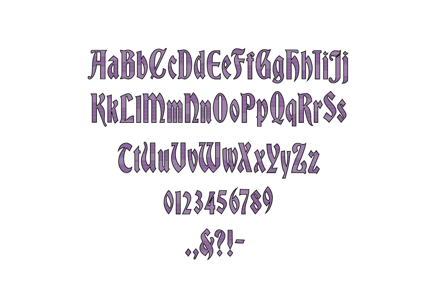 Striped Old Fashioned Font Barber