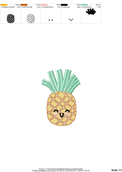 Cute Little Fringed Pineapple