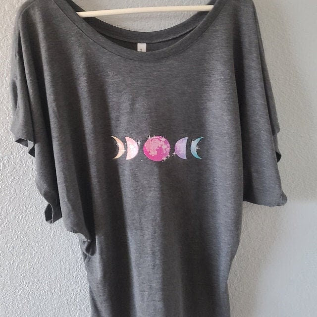 Iridescent Ombre Moon Phases