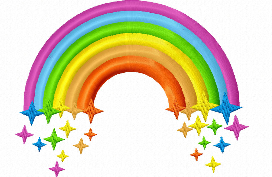 Heart and Star Rainbow Set of 2