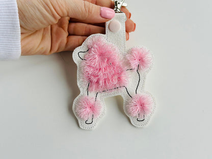 Fringed Poodle Keychain