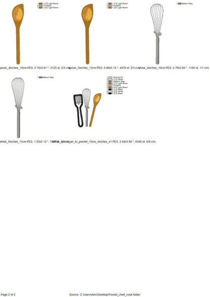 Christmas Cookies Chef Pocket