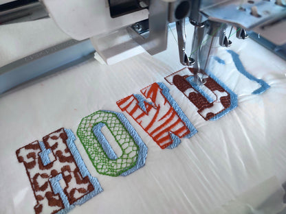 Wild Animal Patterned Font Set of 5