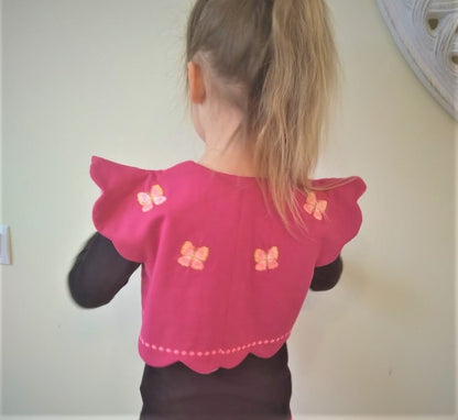 Kids Butterfly Vest Bolero Jacket ITH