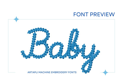 Extra Bold Chain Stitch Font Piper