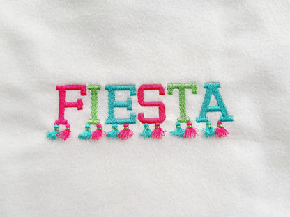 Fringed Summer Font With Tassels