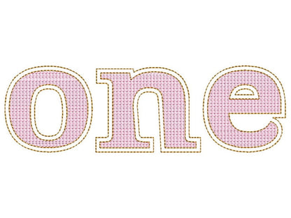 Golden Light Stitch Block Sheriff Font