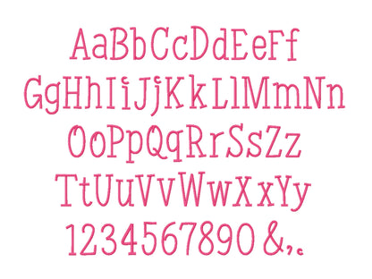 Satin Stitch Chalk Kids Font