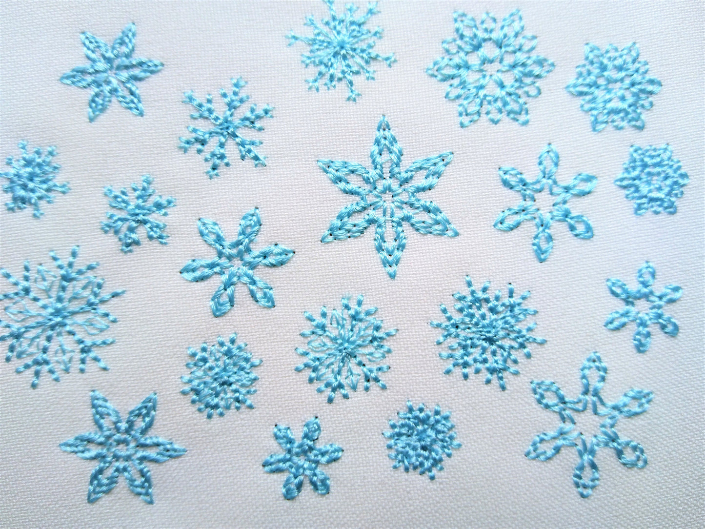 Micro Mini Single Snowflake Set of 8