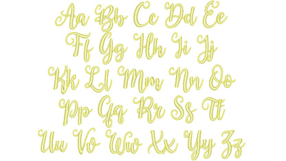 Handwritten Font with Outline Doris