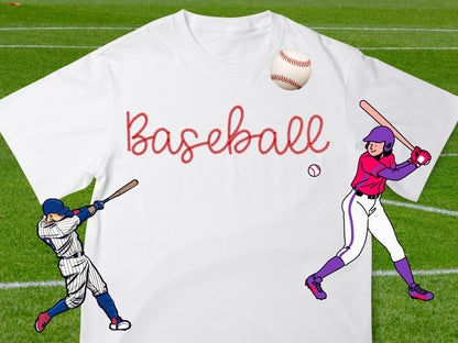 Sports Baseball Stitch Hanwritten Font