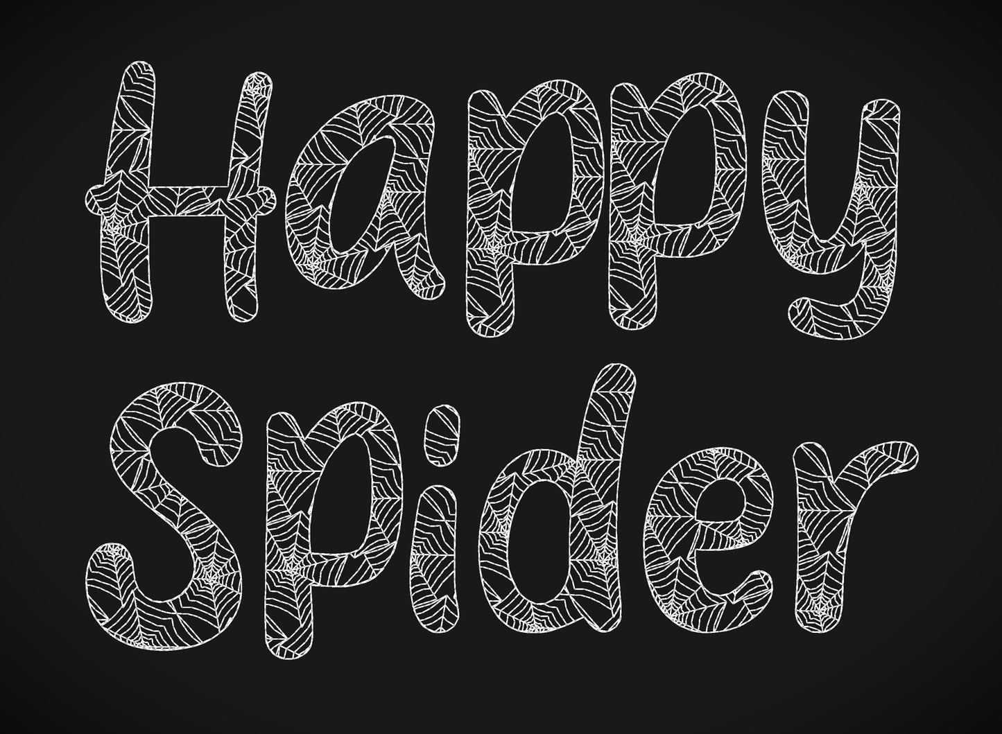 Spider Web Halloween Font