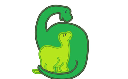 Dinosaur Mom and Dino Baby Kids