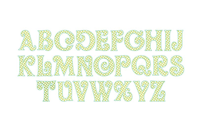 Light Stitch 2-Color Mermaid Font