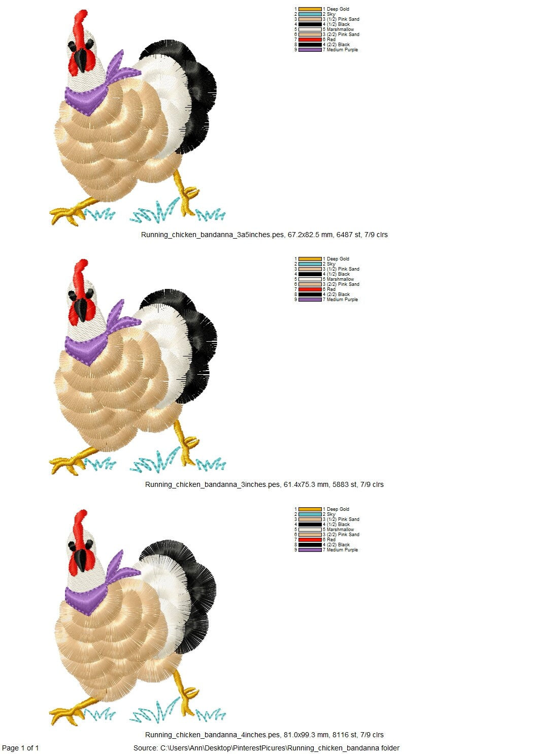 Fringed Chicken with Bandanna