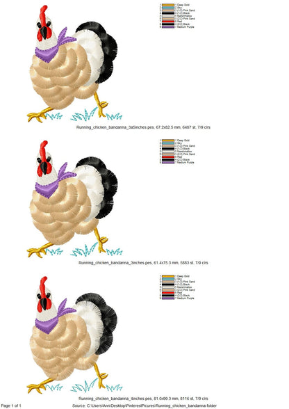 Fringed Chicken with Bandanna