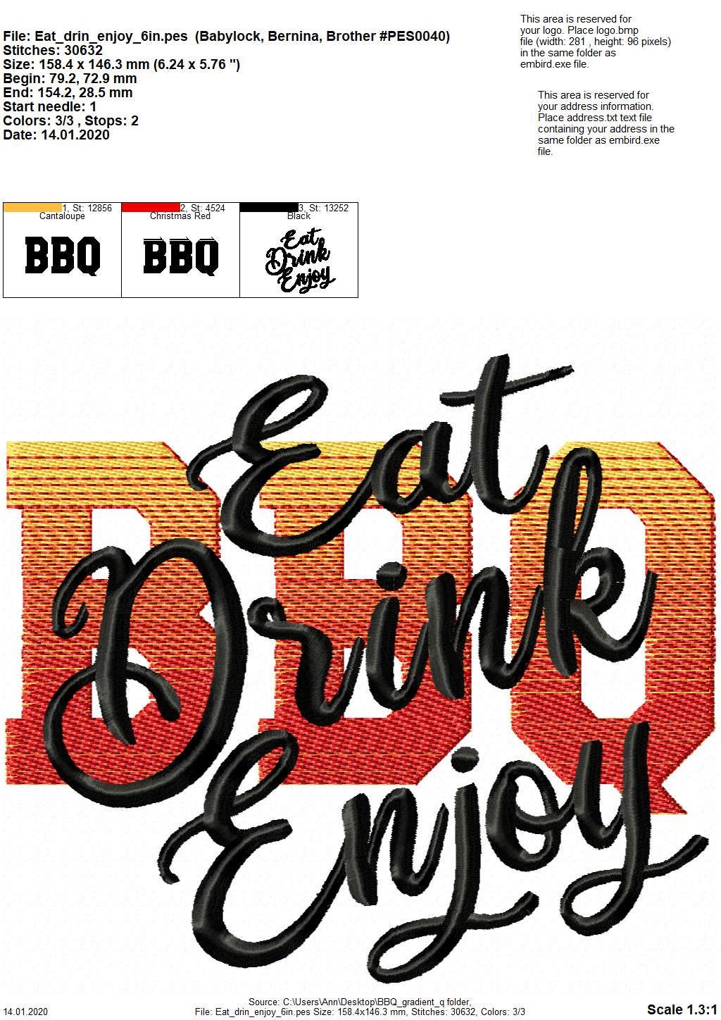 Eat Drink Enjoy BBQ Sayng