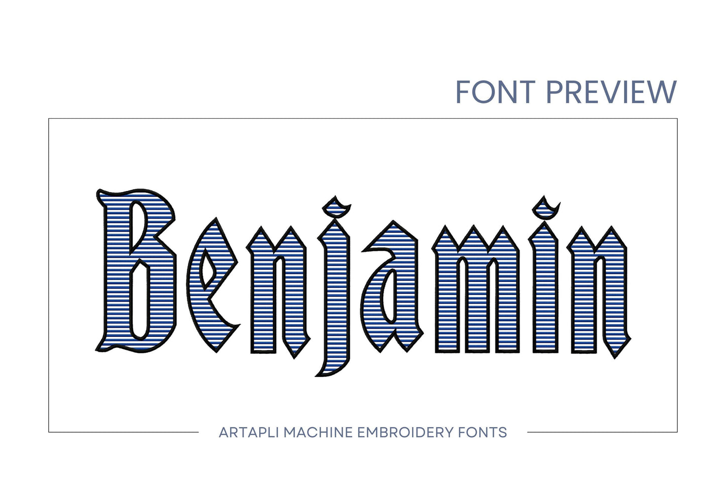 Striped Old Fashioned Font Barber