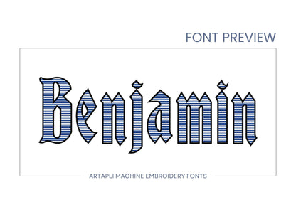 Striped Old Fashioned Font Barber