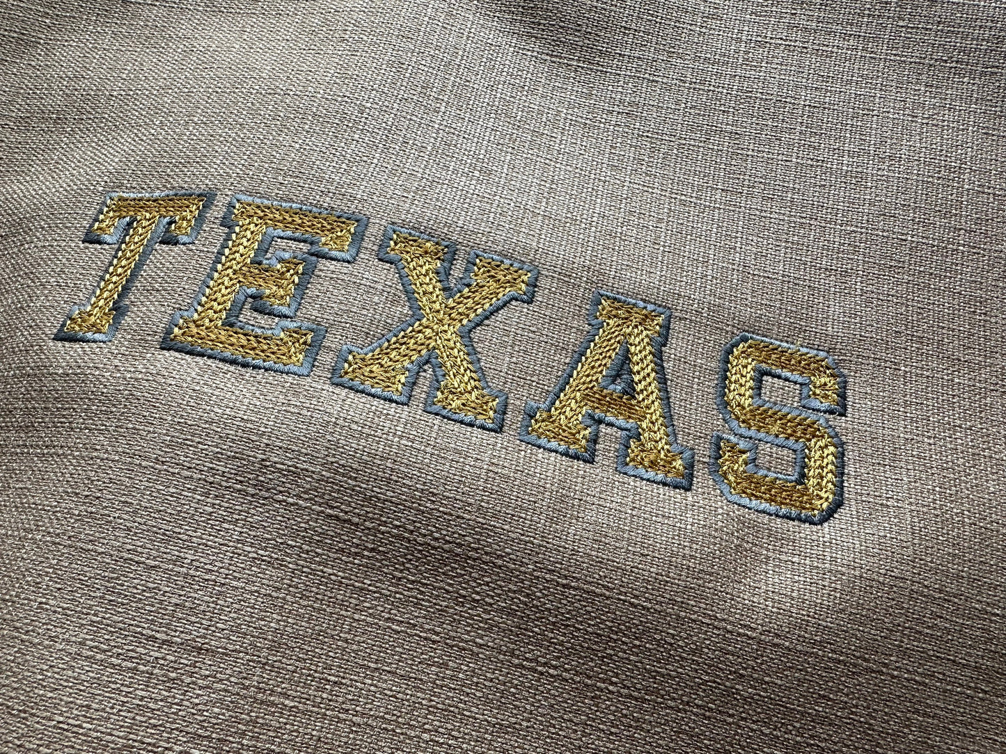 Chain Stitch and Outline Font Applique