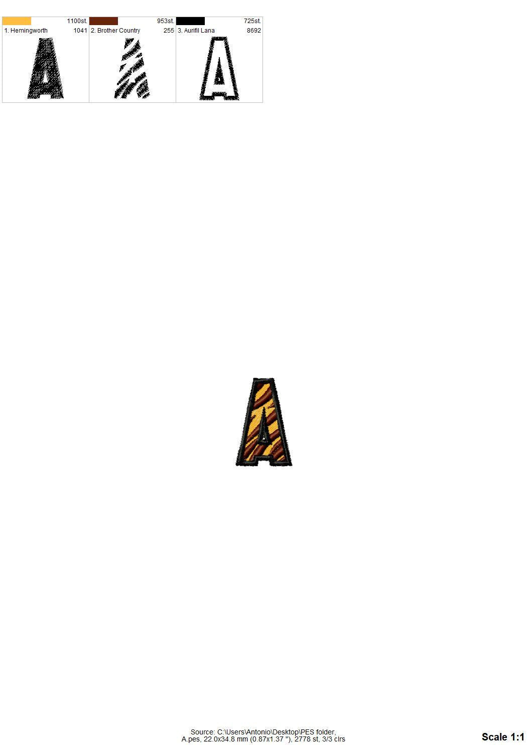 Tiger print embroidery Font MINI sizes machine embroidery designs Tiger