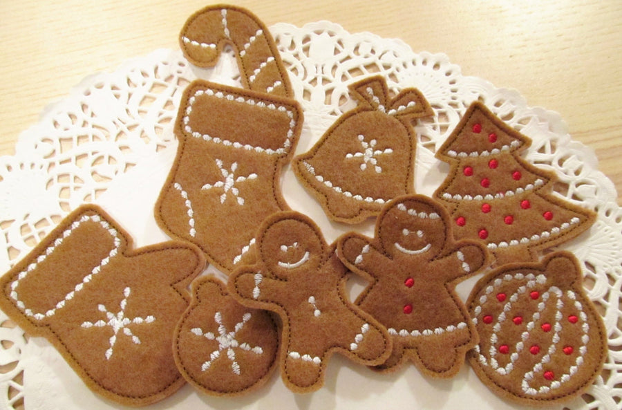 Gingerbread Man Christmas Cookie Set