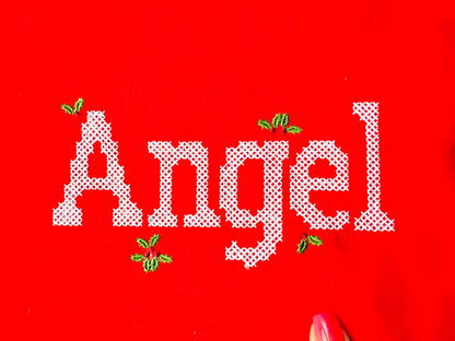 Cross stitch Font machine embroidery designs Christmas stocking