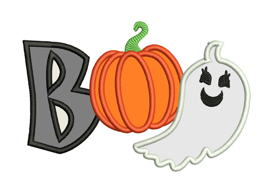 Little Boo Ghost with Pumpkin