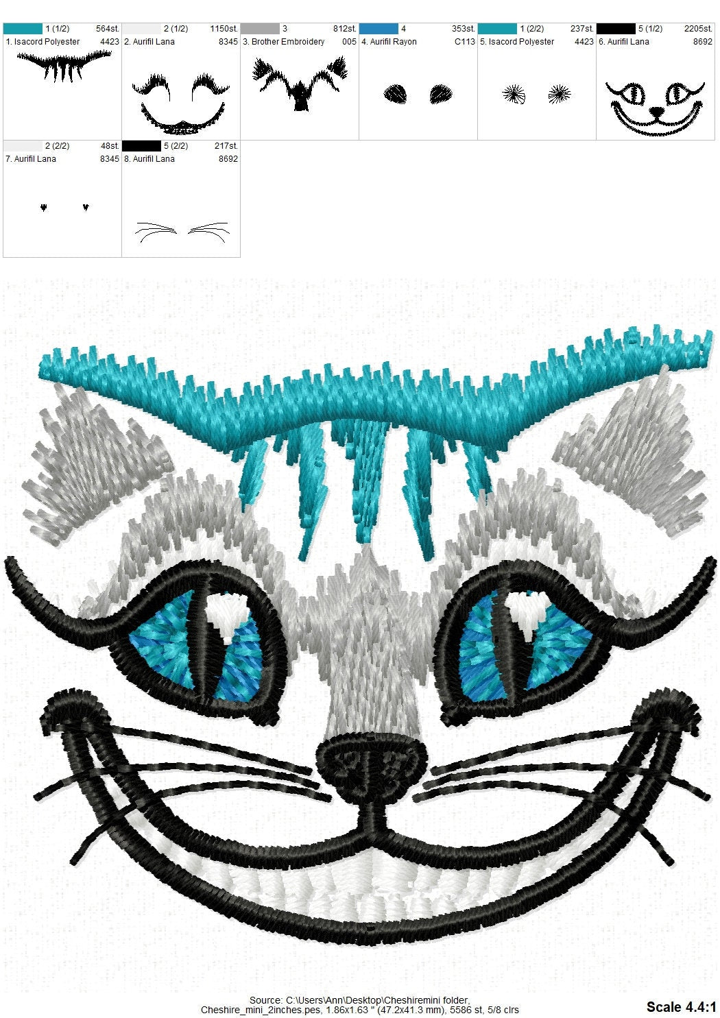 Wonderland Cheshire Cat Face