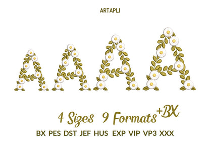 Fringed Daisy Flower Floral Font
