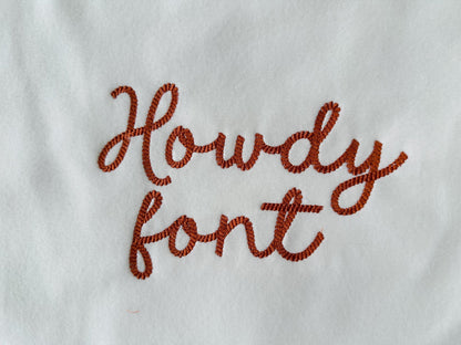 Cowboy Rope Stitch Handwritten Font